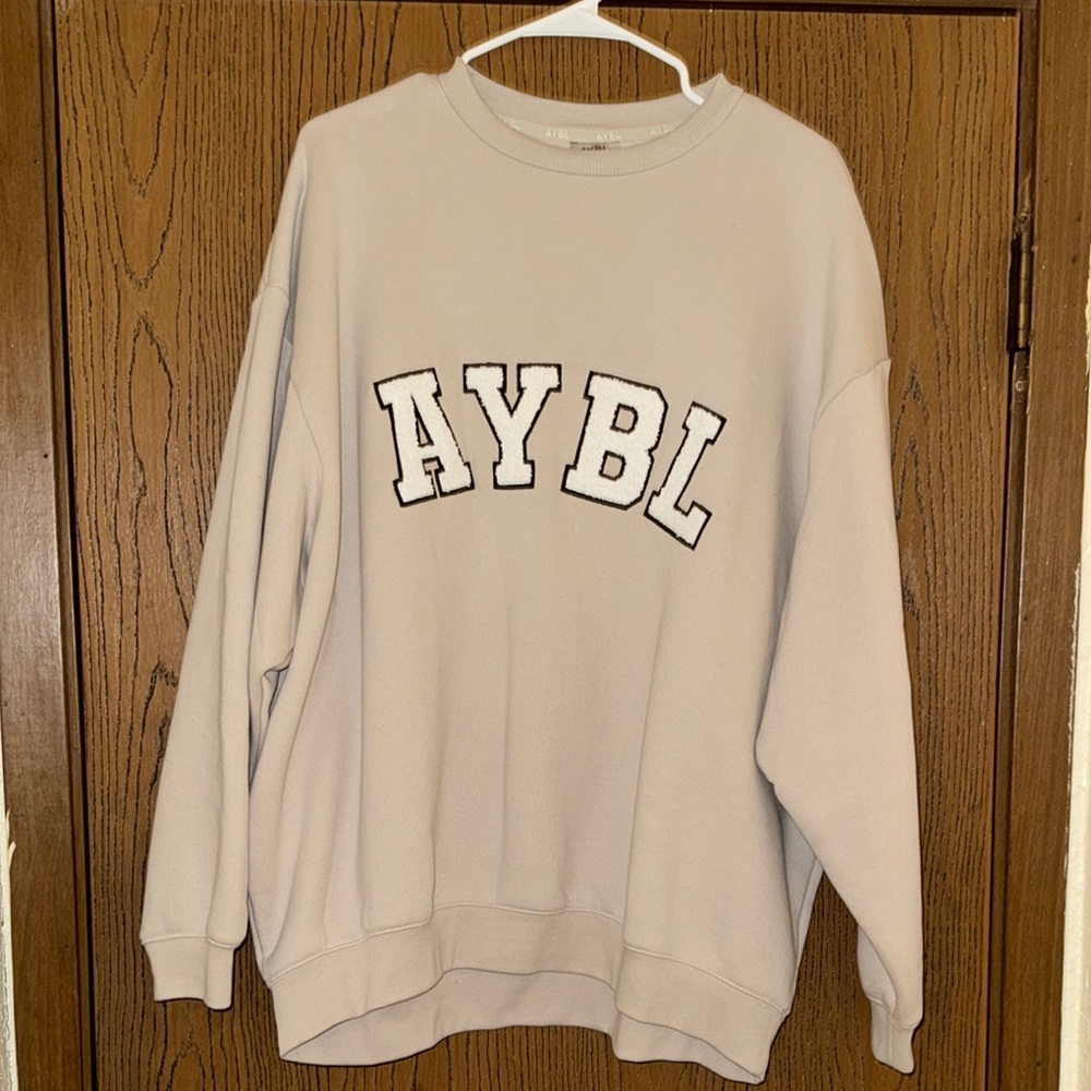AYBL Cream Crew Neck Sweater